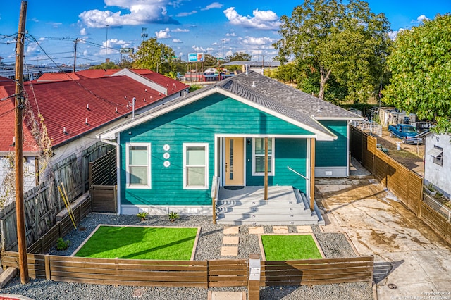 view of front of home with a porch