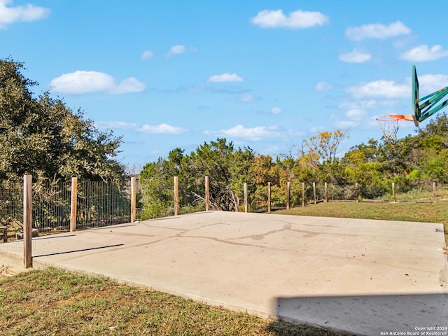 view of basketball court