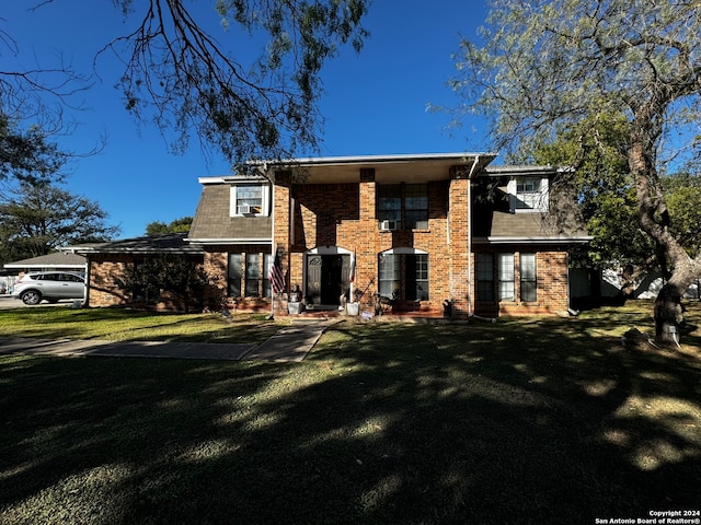 exterior space with a front lawn