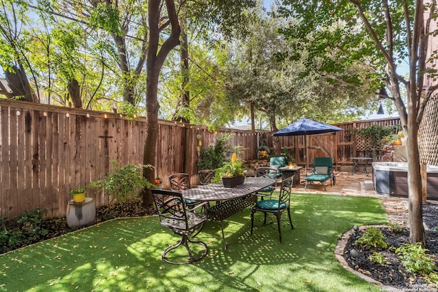 view of patio with cooling unit