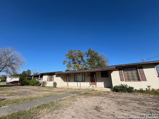 view of ranch-style home