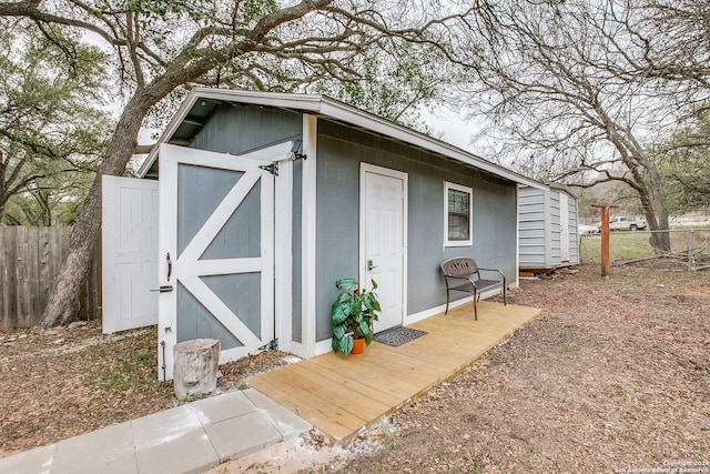 view of outbuilding