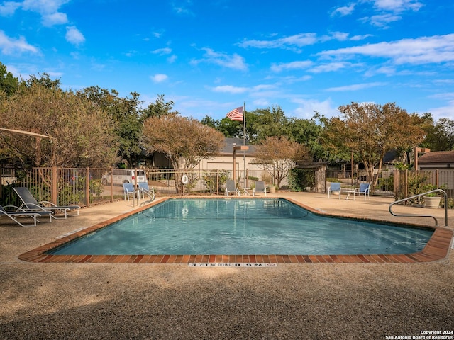 view of pool with a patio area