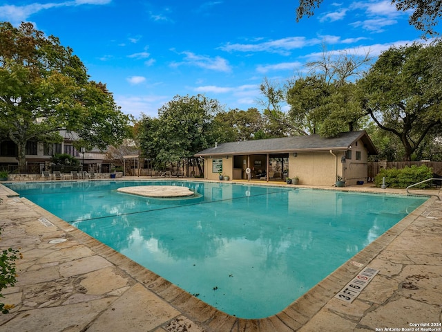 view of pool