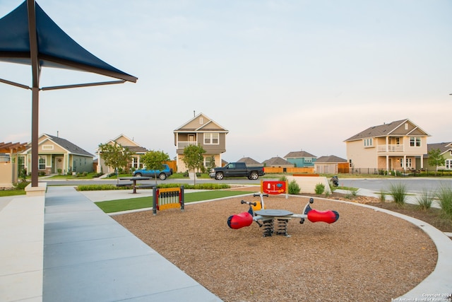 view of jungle gym