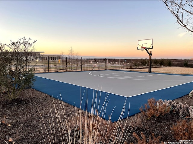 view of basketball court