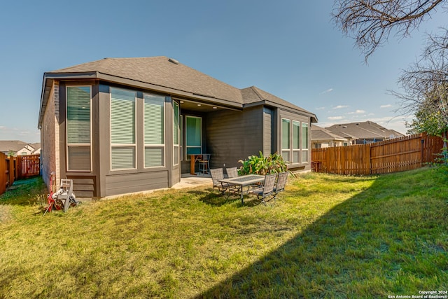 12303 Tower Frst, San Antonio, TX 78253 - rear view of property featuring a fenced backyard and roof with shingles