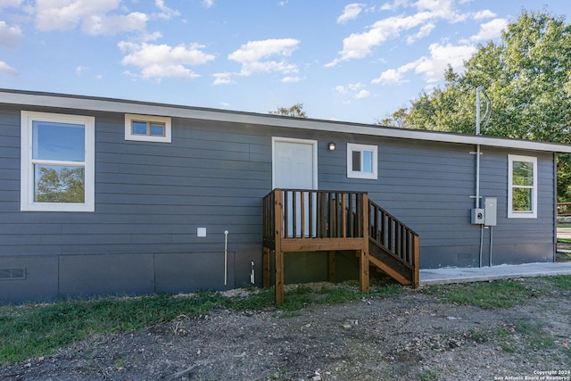 view of back of property