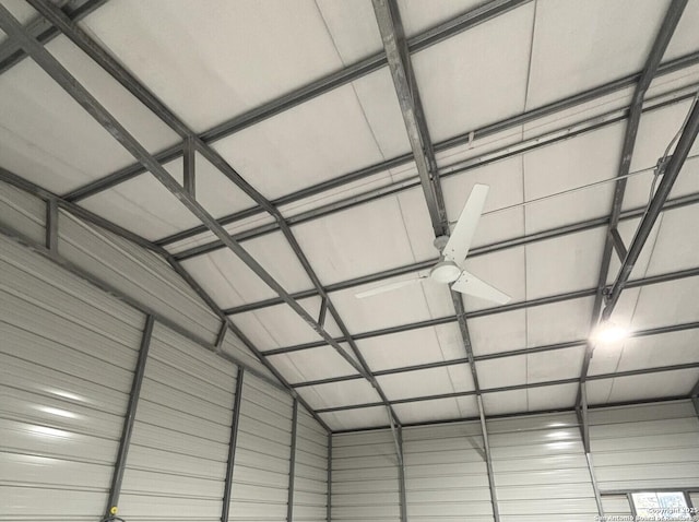 garage featuring metal wall