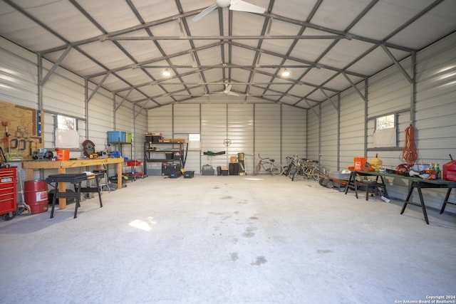 garage featuring a carport