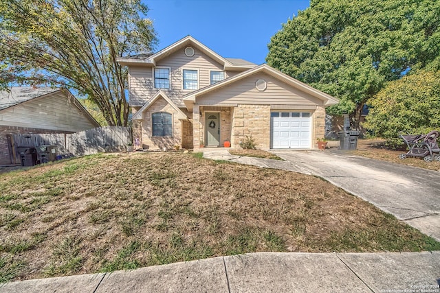 front facade featuring a garage