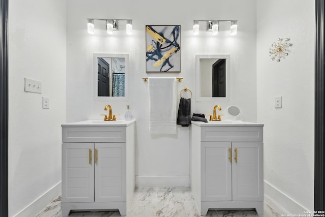 bathroom featuring vanity