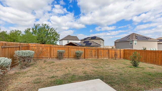 view of yard with a patio area