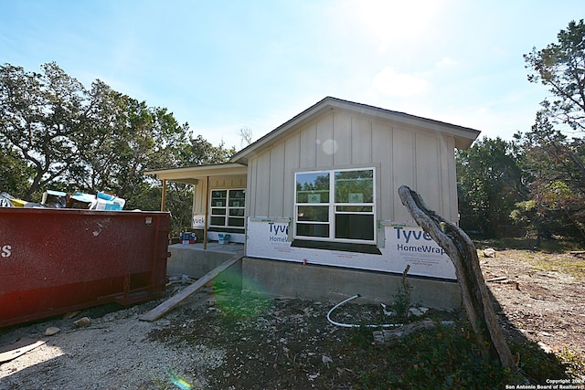 view of rear view of property