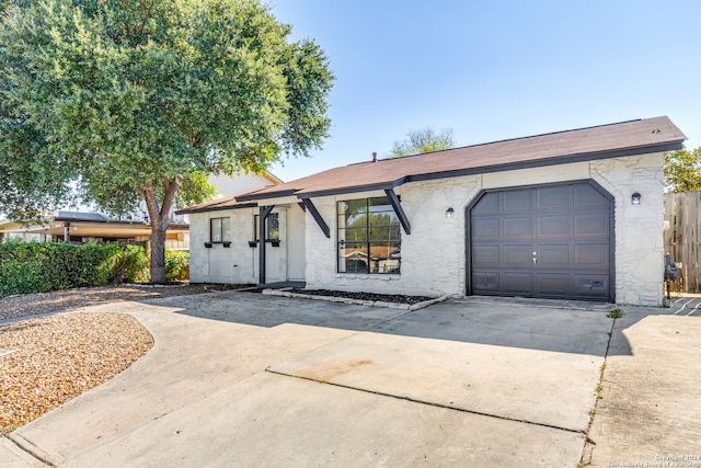 ranch-style house with a garage