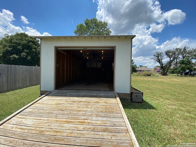 exterior space with a yard