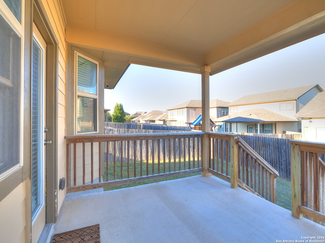 view of balcony