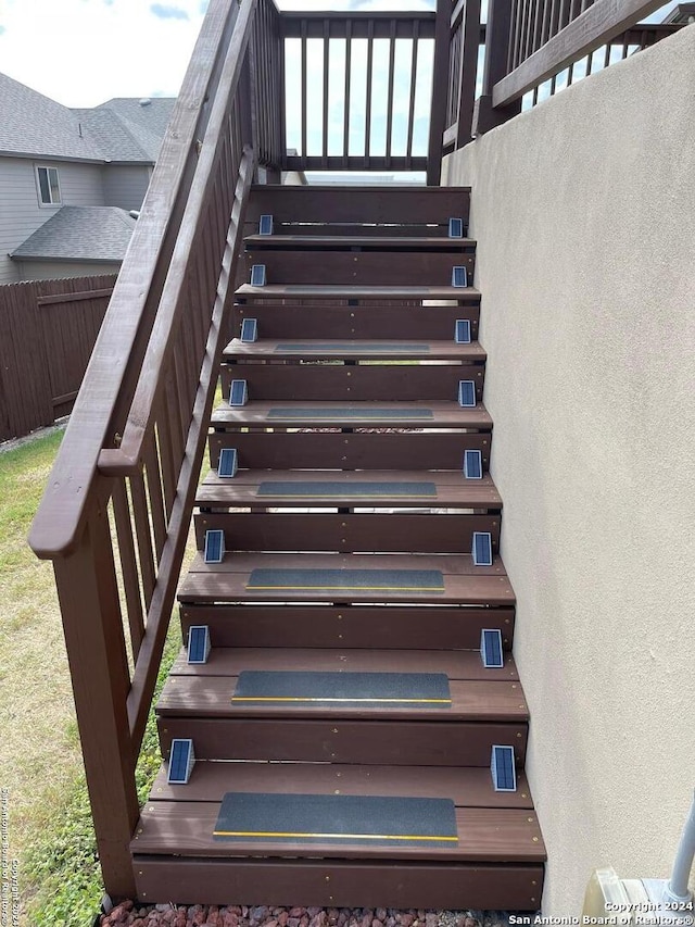 view of staircase