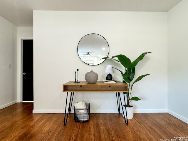 interior space featuring hardwood / wood-style flooring