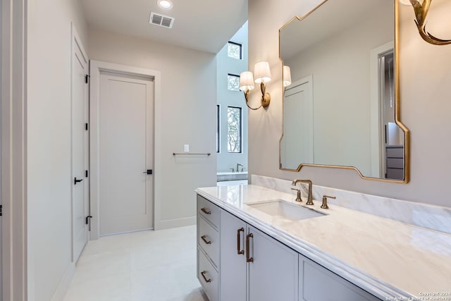 bathroom featuring vanity