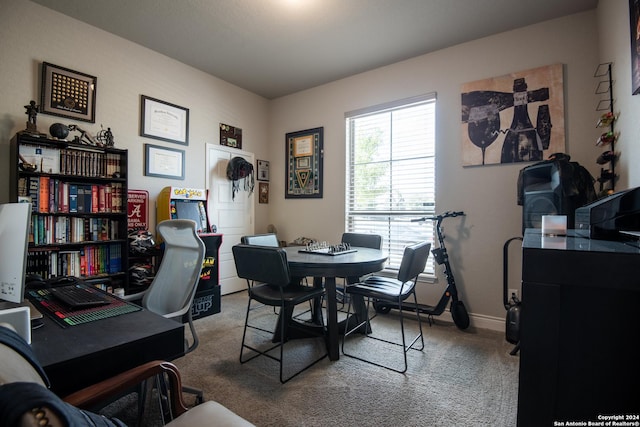 9104 Pepperton Ln, San Antonio, TX 78254 - home office featuring carpet and baseboards