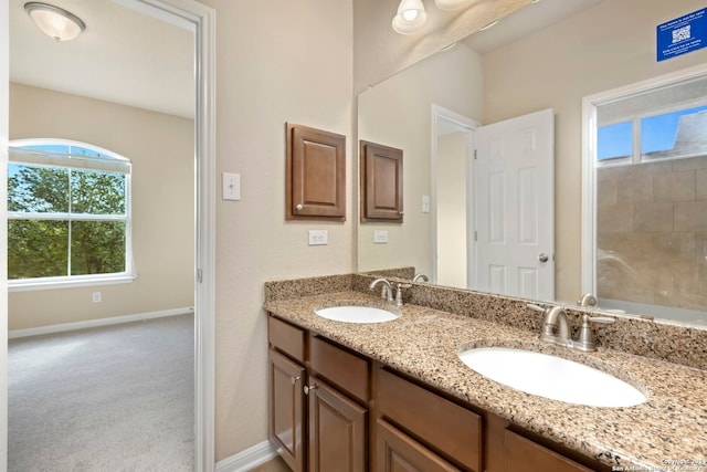 bathroom featuring vanity