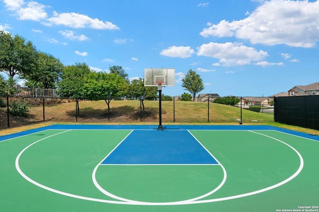 view of basketball court