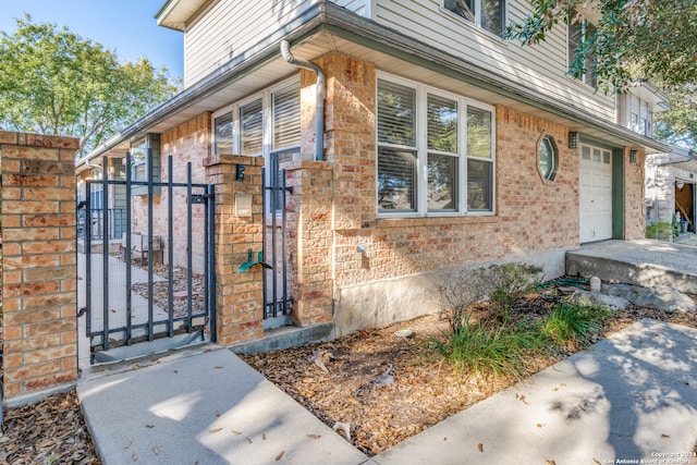 view of home's exterior featuring a garage