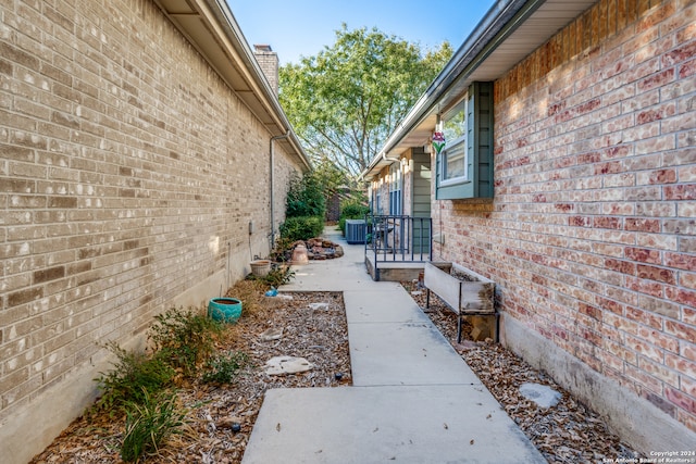 view of property exterior featuring cooling unit