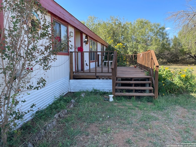 view of deck