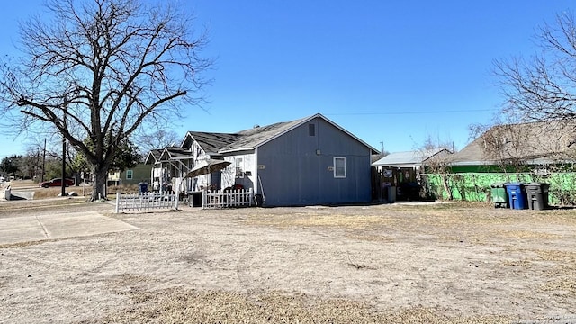 view of home's exterior