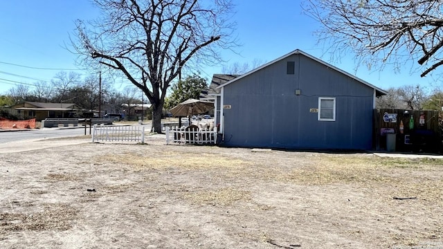 view of side of property