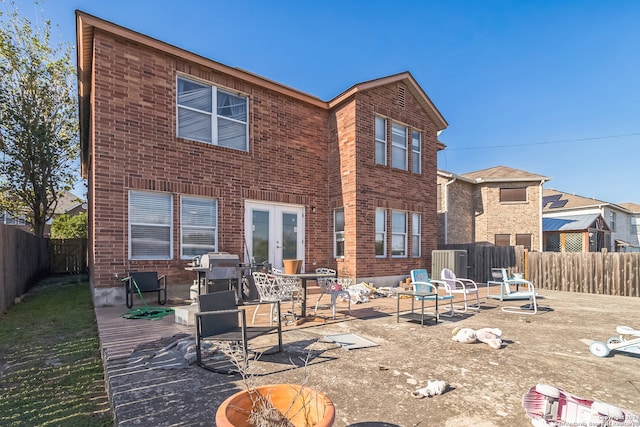 rear view of property with a patio