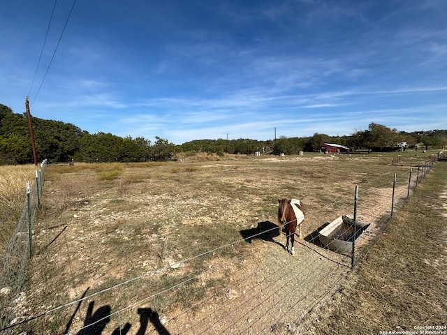 view of yard featuring a rural view