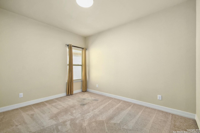 view of carpeted empty room