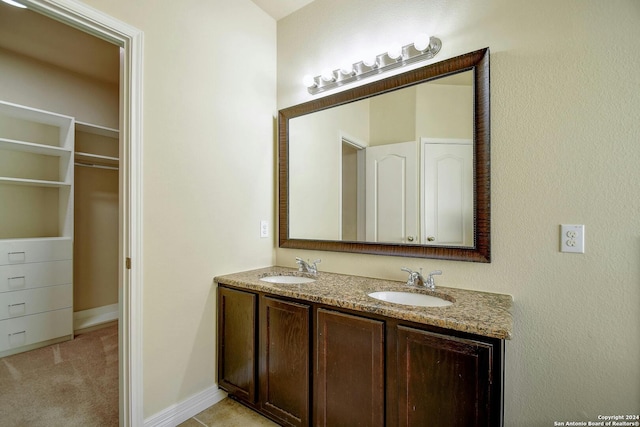 bathroom with vanity