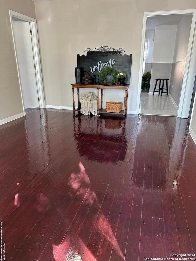 hall featuring hardwood / wood-style flooring