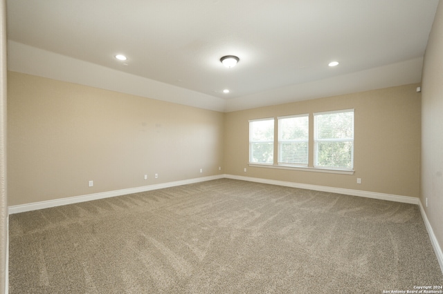 unfurnished room featuring carpet