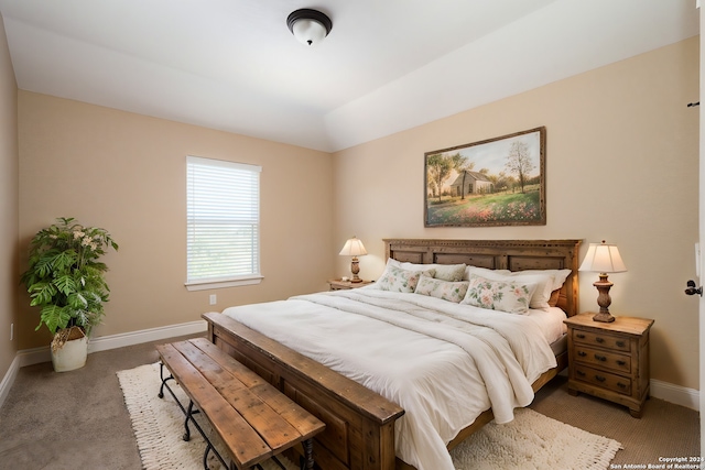 bedroom with carpet floors