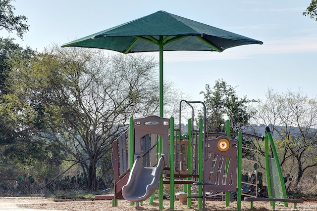 view of jungle gym