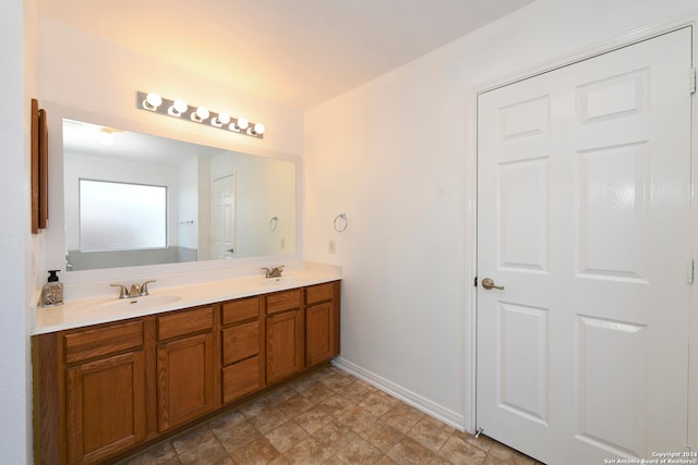 bathroom with vanity