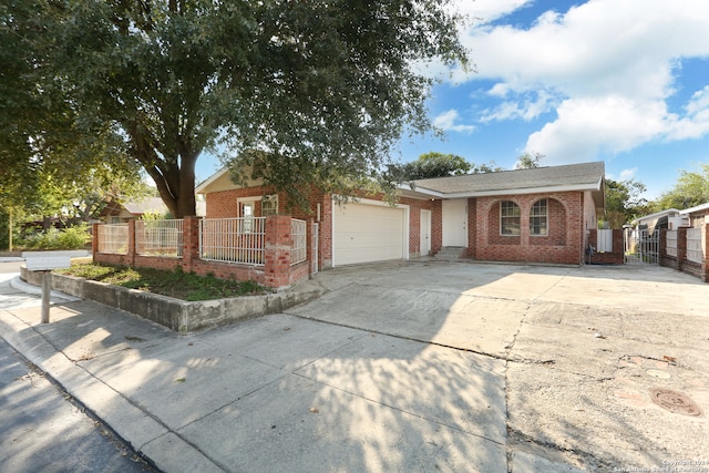 ranch-style house with a garage