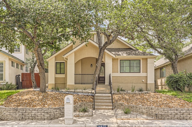 view of front of home featuring a porch