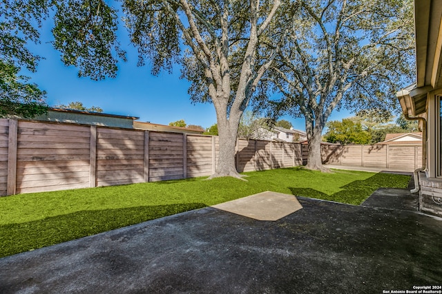 view of yard featuring a patio area