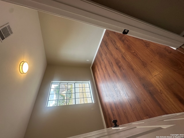 empty room featuring hardwood / wood-style floors