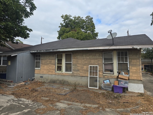 view of rear view of property