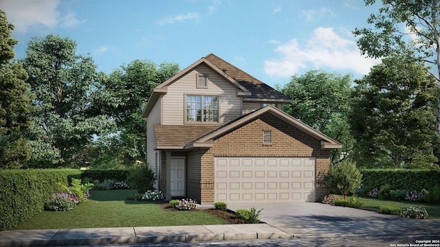 view of front of home featuring a front yard