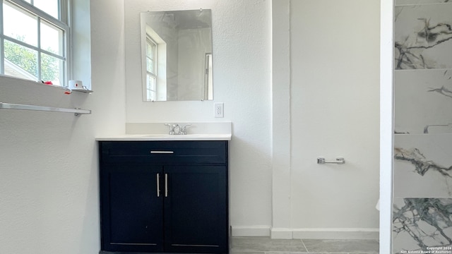 bathroom featuring vanity