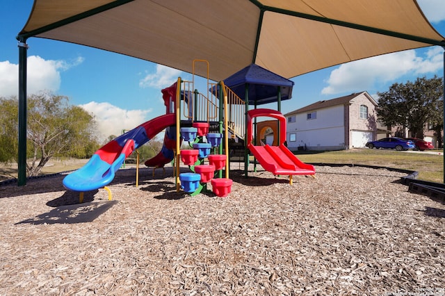 view of jungle gym