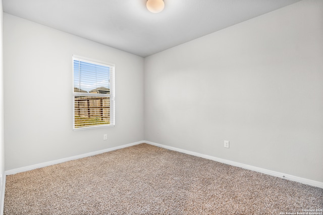 view of carpeted empty room